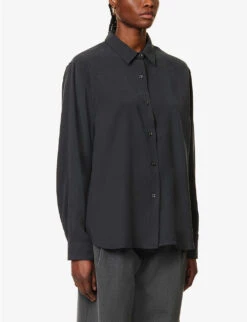 Lotta Oversized Woven Shirt -Ted Baker Store R04173160 CHARCOAL ALT02