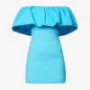 Rebecca Vallance Cecily Off-the-shoulder Stretch-woven Mini Dress -Ted Baker Store R04174364 BLUE M