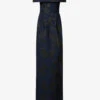 Rebecca Vallance Antoinette Jacquard-pattern Woven Maxi Dress 1 Rebecca Vallance Antoinette Jacquard-pattern Woven Maxi Dress -Ted Baker Store R04174373 NAVYBLACK M