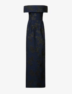 Rebecca Vallance Antoinette Jacquard-pattern Woven Maxi Dress
