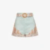 Zimmermann Devi Paisley-print Linen Shorts -Ted Baker Store R04174584 MINTPAISLEY M