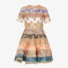 Zimmermann Devi Paisley-patterned Broderie-trim Regular-fit Linen Mini Dress -Ted Baker Store R04174586 SPLICED M