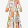 Zimmermann Halcyon V-neck Cotton Maxi Dress