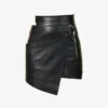 Carabiner-clasp Panelled Leather Mini Skirt -Ted Baker Store R04174805 BLACK M
