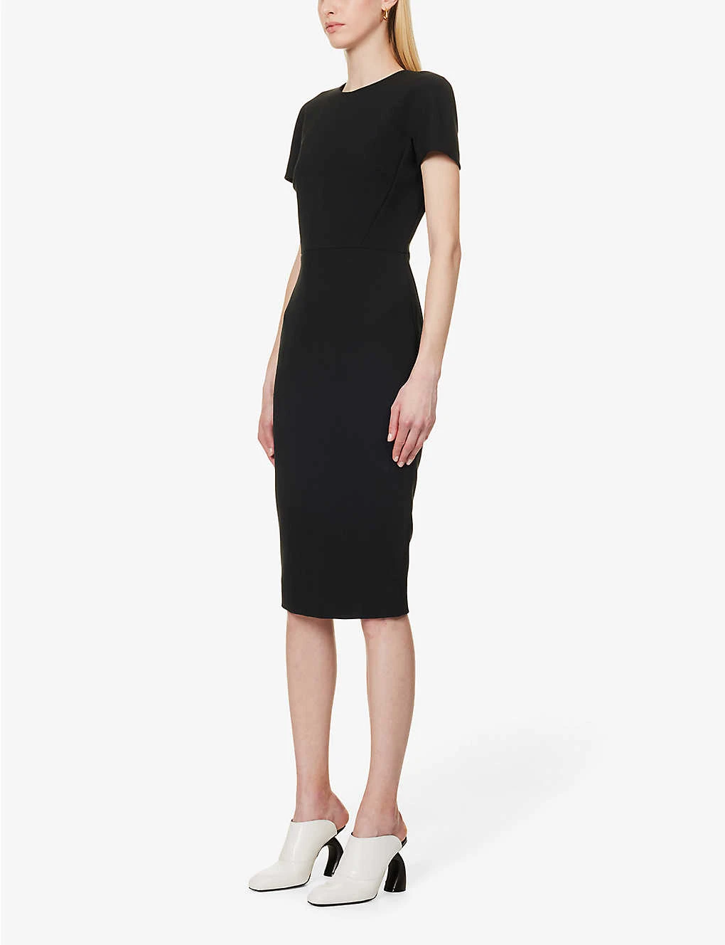Victoria Beckham Slim-fit Round-neck Stretch-woven Midi Dress 5 Victoria Beckham Slim-fit Round-neck Stretch-woven Midi Dress - Image 3