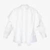 Simone Rocha Broderie-trim Panelled Cotton Shirt -Ted Baker Store R04180848 WHITEWHITE M
