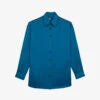 THE KOOPLES Relaxed-fit Silk Shirt -Ted Baker Store R04181761 MEDIUMBLUE M