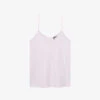 THE KOOPLES Lace-trim Woven Camisole Top -Ted Baker Store R04181774 PALEPINK M