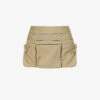 Dion Lee Belt Organic Cotton And Recycled Nylon-blend Mini Skirt