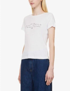 ME AND EM Flagship Graphic-print Cotton-jersey T-shirt -Ted Baker Store R04181871 BRIGHTWHITE ALT02