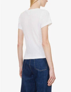 ME AND EM Flagship Graphic-print Cotton-jersey T-shirt -Ted Baker Store R04181871 BRIGHTWHITE ALT03