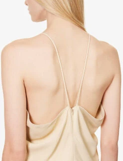 Toteme Draped Colour-block Woven Midi Dress -Ted Baker Store R04183208 BLACKBLEACHEDSAND ALT04