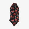 Magda Butrym Floral-print Slim-fit Stretch-woven Bodysuit