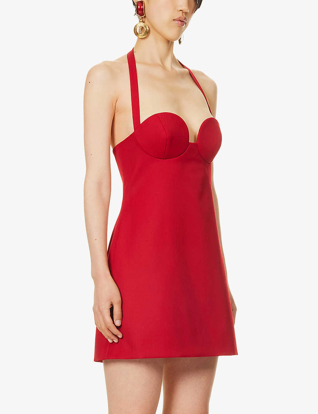 Magda Butrym Sweetheart-neck Structured-cup Wool Mini Dress 5 Magda Butrym Sweetheart-neck Structured-cup Wool Mini Dress - Image 3