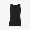 Whistles Scoop-neck Ribbed Stretch-knit Vest Top -Ted Baker Store R04183643 BLACK M