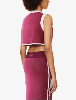 Dahlia Asymmetrical-hem Recycled Viscose-blend Top -Ted Baker Store R04183695 QUEENBURGUNDY ALT03