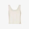 Jelina Sleeveless Cotton And Linen-blend Top