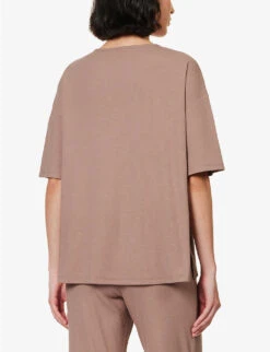 Nalani Relaxed-fit Cotton-blend Top 8 Nalani Relaxed-fit Cotton-blend Top -Ted Baker Store R04183729 MAUVEMIST ALT02