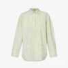 Stine Goya Mia Striped Organic-cotton Shirt 1 Stine Goya Mia Striped Organic-cotton Shirt -Ted Baker Store R04183751 GREENSTRIPES M
