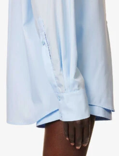 Testimony Relaxed-fit Cotton-poplin Shirt -Ted Baker Store R04183796 BLUE ALT04