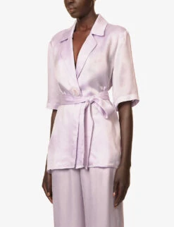 Chorus Self-tie Woven Shirt 9 Chorus Self-tie Woven Shirt -Ted Baker Store R04183799 LAVENDER ALT02