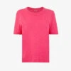 Whistles Double Neckline-trim Relaxed-silhouette Cotton-jersey T-shirt -Ted Baker Store R04184595 BRIGHTPINKFUSCHIA M