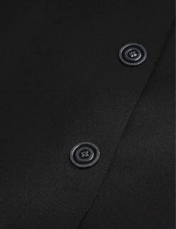 THE KOOPLES Press Stud-fastened High-rise Crepe Mini Skirt -Ted Baker Store R04185446 BLACK ALT01