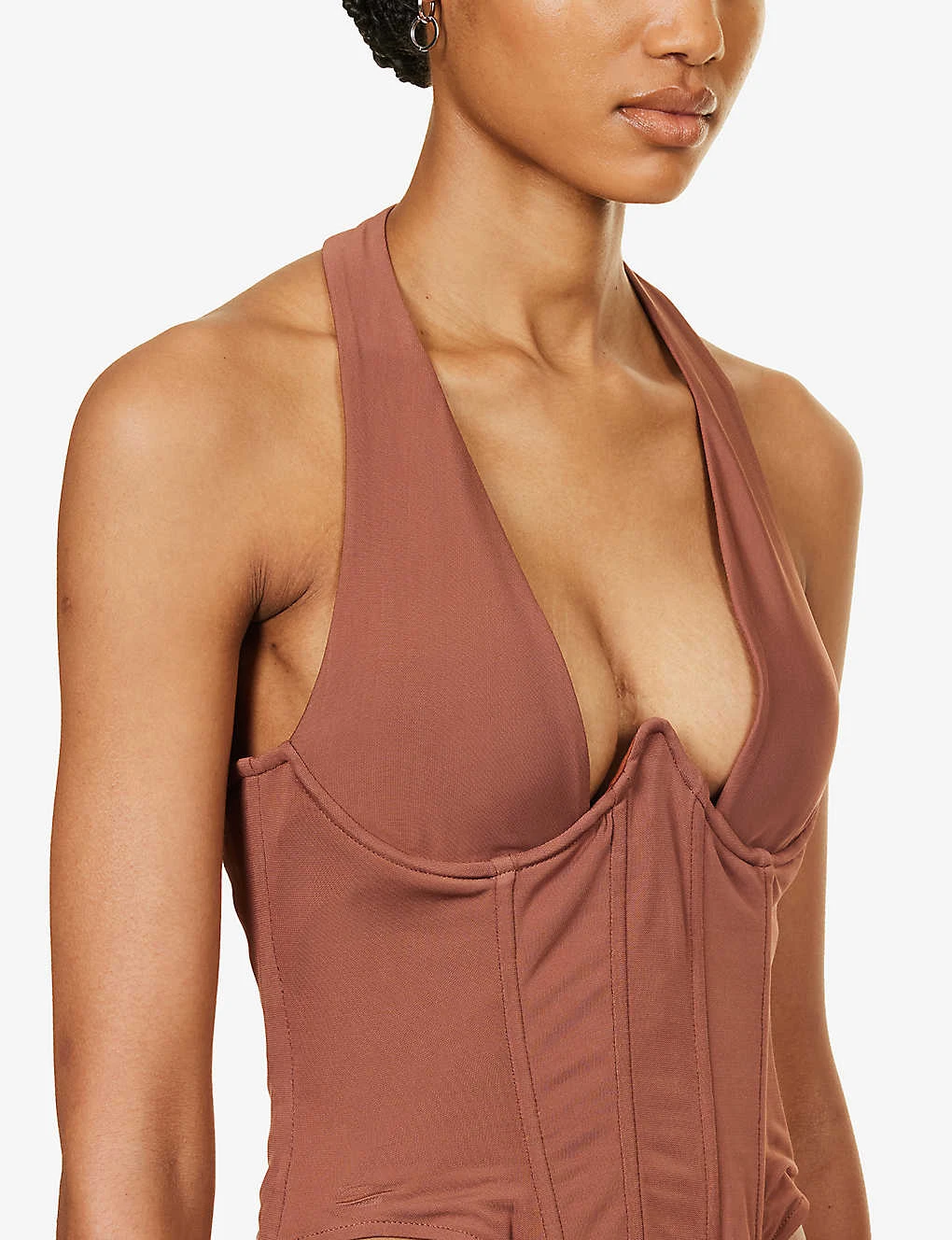 Ari Halterneck Boned-bodice Stretch-woven Top 7 Ari Halterneck Boned-bodice Stretch-woven Top - Image 5