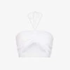 Seafolly Cut-out Cropped Cotton Top -Ted Baker Store R04185692 WHITE M