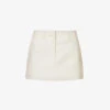 Isle Mid-rise Woven Mini Skirt 2 Isle Mid-rise Woven Mini Skirt -Ted Baker Store R04186455 OATMELANGE M