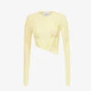 Asymmetric Raw-hem Stretch-woven Top -Ted Baker Store R04186818 YELLOW M