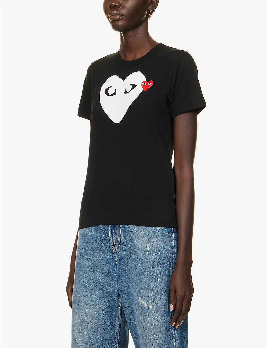 Comme Des Garçons Play Heart-appliqué Regular-fit Cotton-jersey T-shirt 5 Comme Des Garçons Play Heart-appliqué Regular-fit Cotton-jersey T-shirt - Image 3