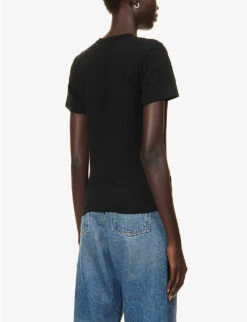 Comme Des Garçons Play Heart-appliqué Regular-fit Cotton-jersey T-shirt 10 Comme Des Garçons Play Heart-appliqué Regular-fit Cotton-jersey T-shirt -Ted Baker Store R04186989 BLACK ALT03