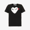 Comme Des Garçons Play Heart-appliqué Regular-fit Cotton-jersey T-shirt -Ted Baker Store R04186989 BLACK M