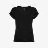 Whistles Willa V-neck Organic-cotton T-shirt