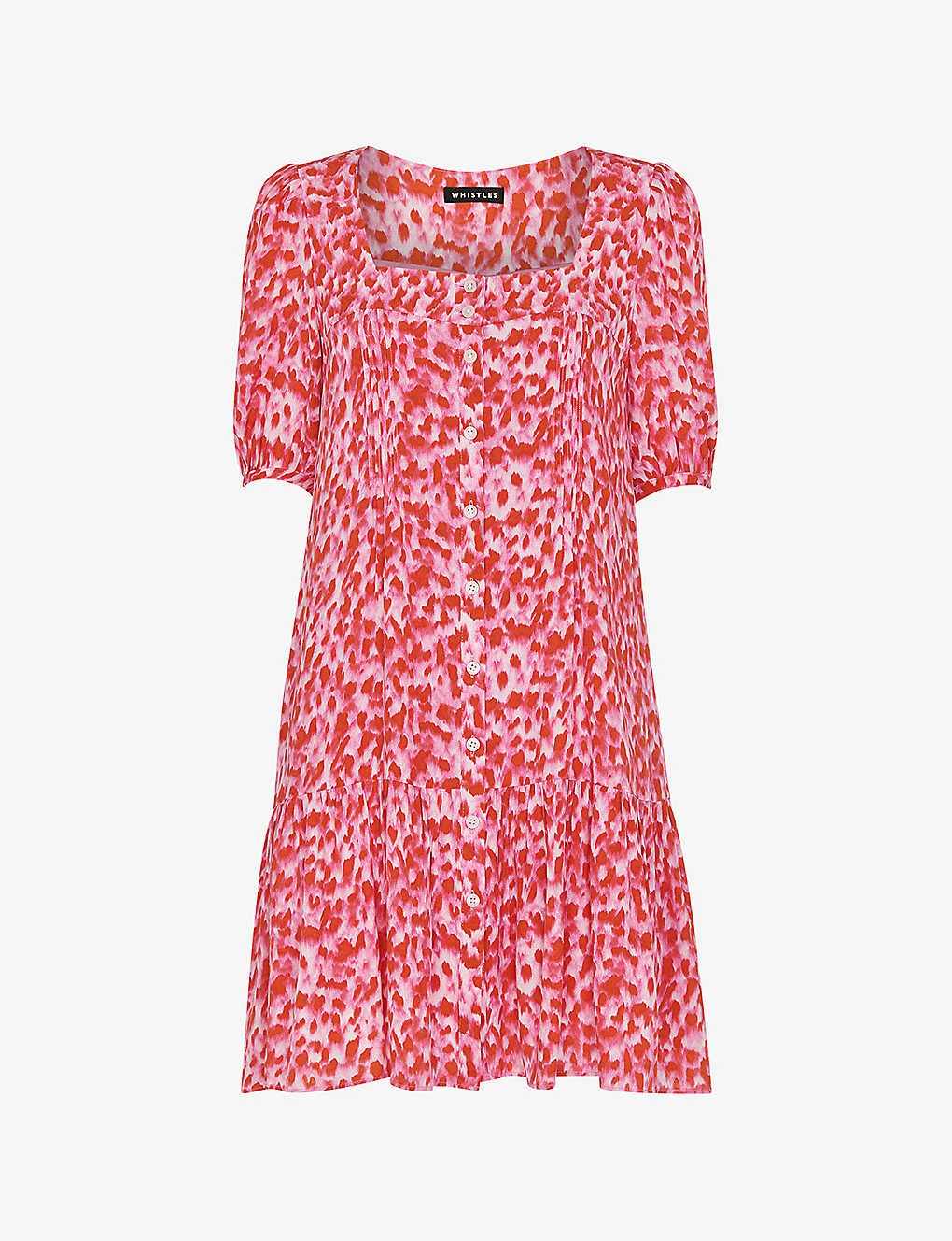 Whistles Abstract-print Puff-sleeved Woven Mini Dress 3 Whistles Abstract-print Puff-sleeved Woven Mini Dress