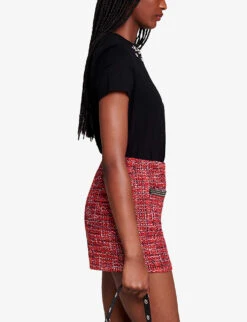 Maje Toukana Crystal-embellished Cotton T-shirt -Ted Baker Store R04190034 NOIRGRIS ALT02