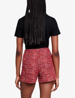 Maje Toukana Crystal-embellished Cotton T-shirt -Ted Baker Store R04190034 NOIRGRIS ALT03