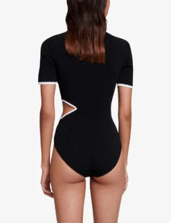 Maje Momenty Openwork Knitted Body -Ted Baker Store R04190272 NOIRGRIS ALT04