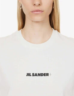 Jil Sander Graphic-print Round-neck Cotton-jersey T-shirt 11 Jil Sander Graphic-print Round-neck Cotton-jersey T-shirt -Ted Baker Store R04191049 PORCELAIN ALT04