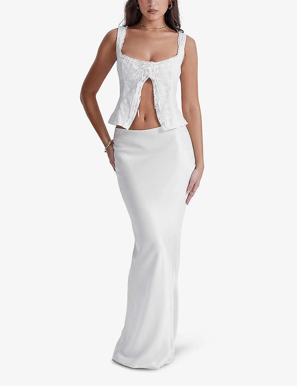 Juana Broderie-anglaise Woven Top 4 Juana Broderie-anglaise Woven Top - Image 2