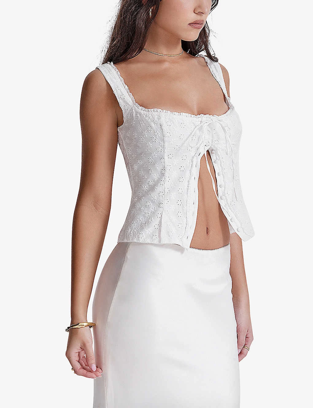 Juana Broderie-anglaise Woven Top 7 Juana Broderie-anglaise Woven Top - Image 5