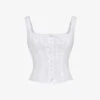 Juana Broderie-anglaise Woven Top -Ted Baker Store R04191102 WHITE M