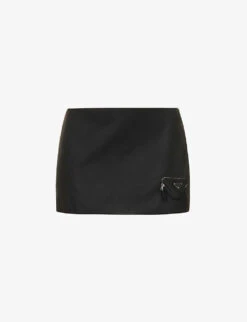 Prada Zipped-pouch Re-Nylon Mini Skirt