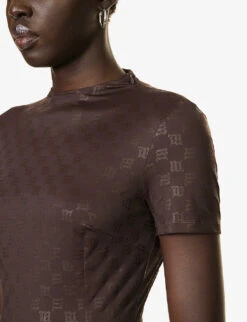 MISBHV Branded-print Slim-fit Stretch-woven T-shirt 11 MISBHV Branded-print Slim-fit Stretch-woven T-shirt -Ted Baker Store R04192582 WENGE ALT04