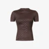 MISBHV Branded-print Slim-fit Stretch-woven T-shirt -Ted Baker Store R04192582 WENGE M