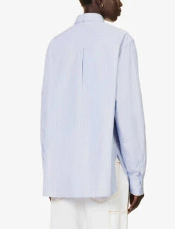 William Striped Cotton Shirt -Ted Baker Store R04193682 NOBLEBLUE ALT03