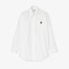 Sandro Livana Logo-embroidered Relaxed-fit Cotton Shirt 1 Sandro Livana Logo-embroidered Relaxed-fit Cotton Shirt -Ted Baker Store R04194618 NATURELS M