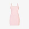 Girlfriend Collective Tommy Square-neck Stretch-recycled-polyester Mini Dress -Ted Baker Store R04196136 CANDYPINK M