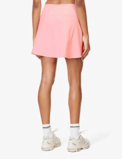 Girlfriend Collective High-rise A-line Stretch-recycled-polyester Mini Skort -Ted Baker Store R04196138 CANDYPINK ALT03